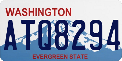 WA license plate ATQ8294