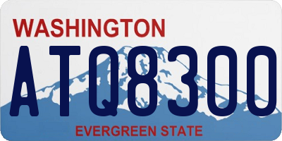 WA license plate ATQ8300