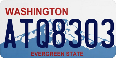 WA license plate ATQ8303