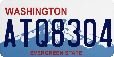 WA license plate ATQ8304