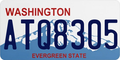 WA license plate ATQ8305