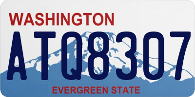 WA license plate ATQ8307