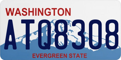 WA license plate ATQ8308