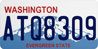 WA license plate ATQ8309