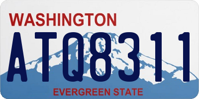 WA license plate ATQ8311