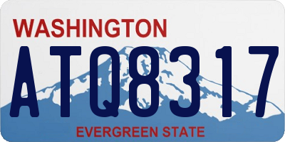 WA license plate ATQ8317