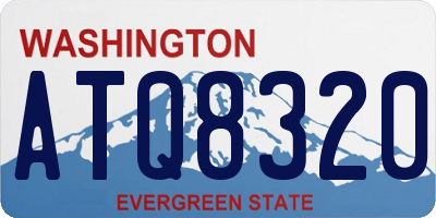 WA license plate ATQ8320