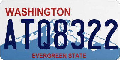 WA license plate ATQ8322