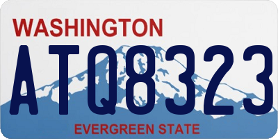 WA license plate ATQ8323