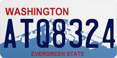 WA license plate ATQ8324