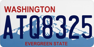 WA license plate ATQ8325