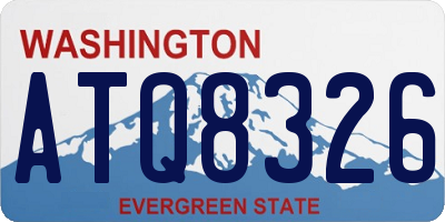 WA license plate ATQ8326