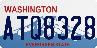 WA license plate ATQ8328