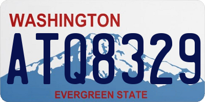 WA license plate ATQ8329