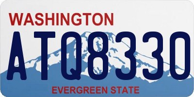 WA license plate ATQ8330