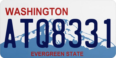 WA license plate ATQ8331
