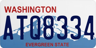 WA license plate ATQ8334