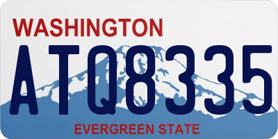 WA license plate ATQ8335