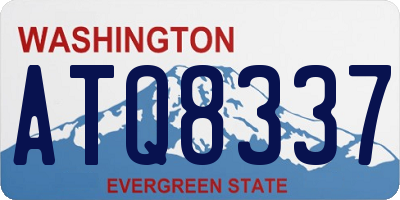 WA license plate ATQ8337