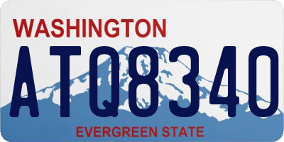 WA license plate ATQ8340