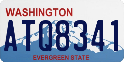 WA license plate ATQ8341
