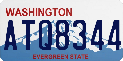 WA license plate ATQ8344