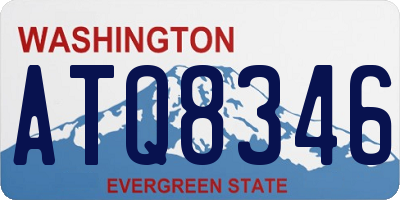 WA license plate ATQ8346