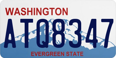 WA license plate ATQ8347