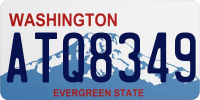 WA license plate ATQ8349