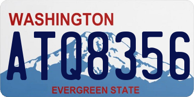 WA license plate ATQ8356