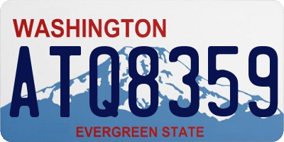 WA license plate ATQ8359
