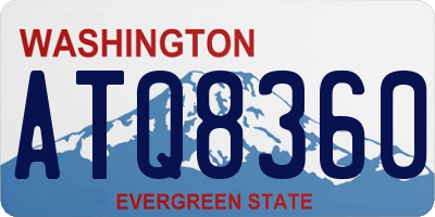 WA license plate ATQ8360