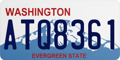 WA license plate ATQ8361