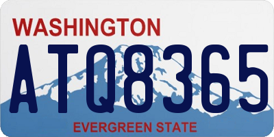 WA license plate ATQ8365