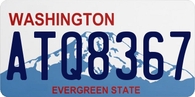 WA license plate ATQ8367