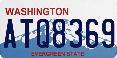 WA license plate ATQ8369