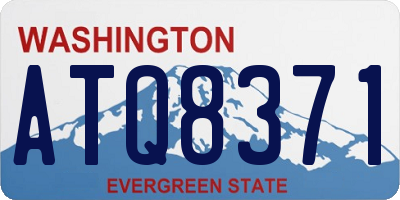 WA license plate ATQ8371