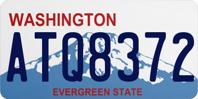 WA license plate ATQ8372