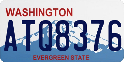 WA license plate ATQ8376