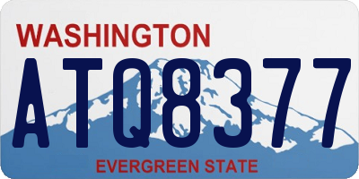 WA license plate ATQ8377