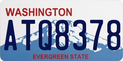WA license plate ATQ8378