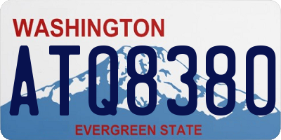 WA license plate ATQ8380