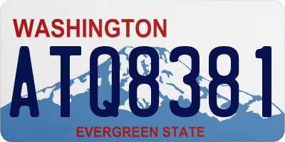WA license plate ATQ8381