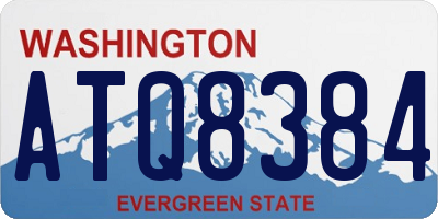 WA license plate ATQ8384