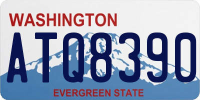 WA license plate ATQ8390
