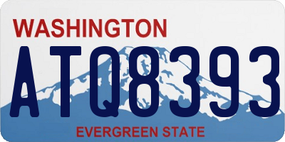 WA license plate ATQ8393