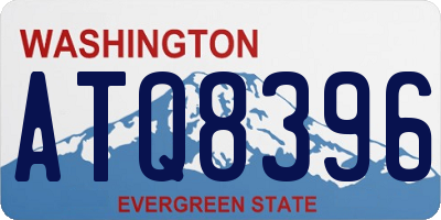 WA license plate ATQ8396