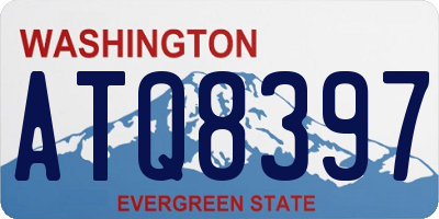 WA license plate ATQ8397