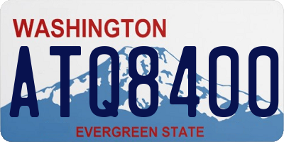WA license plate ATQ8400