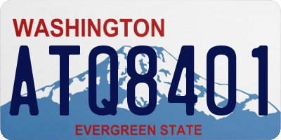WA license plate ATQ8401